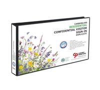 Cherry Printers GDPR Compliant Residential Confidential Visitor Sign in Binder | 50 Duplicate Sets | A4