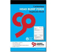 Cherry Printers | Head Bump Form | Duplicate Book | A5 Carbonless Incident Record for Schools | 50 Sets with Perforated Top Copy | Ideal for Recording Accidents | **6 Pack**