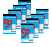 Cherry Printers | Head Bump Form | Duplicate Book | A5 Carbonless Incident Record for Schools | 50 Sets with Perforated Top Copy | Ideal for Recording Accidents | **8 Pack**