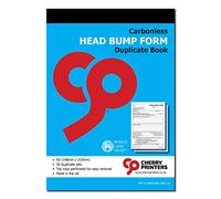 Cherry Printers | Head Bump Form | Duplicate Book | A5 Carbonless Incident Record for Schools | 50 Sets with Perforated Top Copy | Ideal for Recording Accidents