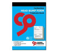 Cherry Printers Head Bump Form Triplicate Book | A5 Carbonless Incident Record for Schools | 50 Triplicate Sets with Perforated Top and Middle Copy | Ideal for Recording and Communicating Accidents