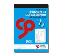 Cherry Printers Legionella Risk Assessment Book A4 | 50 Duplicate Sets | Carbonless Forms | Hot & Cold Water System Safety Checks | Top Copy Perforated for Filing | ACoP L8 Compliant | Made in UK