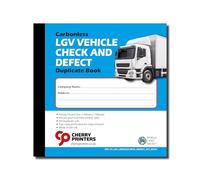 Cherry Printers LGV Vehicle Check Book | Vehicle Defect Report Pad | Daily Inspection Checklist Log Book | NCR Duplicate | Fleet Driver Safety Maintenance Record | 50 Sets | 148mm x 148mm **20 Pack**