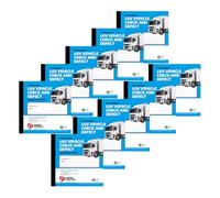 Cherry Printers LGV Vehicle Check Book | Vehicle Defect Report Pad | Daily Inspection Checklist Log Book | NCR Duplicate | Fleet Driver Safety Maintenance Record | 50 Sets | 148mm x 148mm **10 Pack**