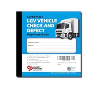 Cherry Printers LGV Vehicle Check Book | Vehicle Defect Report Pad | Daily Inspection Checklist Log Book | Carbonless NCR Duplicate | Fleet Driver Safety Maintenance Record | 50 Sets | 148mm x 148mm