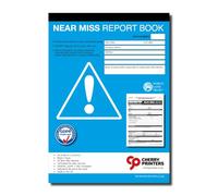 Cherry Printers Near Miss Report Book A5 | 50 Reports | GDPR RIDDOR & HSE Compliant| Perforated Sheets for Easy Filing| 80gsm Paper| Workplace Safety Incident Log| Hazard & Safety Reporting