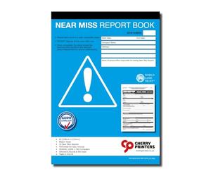 Cherry Printers Near Miss Report Book A5 | 50 Reports | GDPR RIDDOR & HSE Compliant| Perforated Sheets for Easy Filing| 80gsm Paper| Workplace Safety Incident Log| Hazard & Safety Reporting