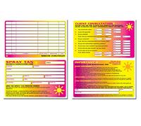 Cherry Printers Spray Tan Consultation Record Card 203 x 127mm 4pp x20 350gsm