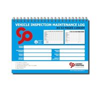 Cherry Printers Vehicle Inspection Maintenance Log Book | A5 Daily Vehicle Check & Fleet Service Record | 52 Week Inspection & Maintenance Log for Vans Lorries & Company Vehicles | Wiro Bound | 120gsm