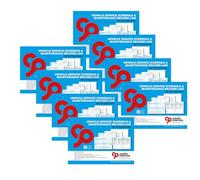 Cherry Printers Vehicle Service Schedule & Maintenance Record Log A5 | 24 Service Stamps | 20 Page Booklet | Maintenance Tips & Notes Pages | Made in UK | for Cars Vans and Motorbikes | 8 Pack