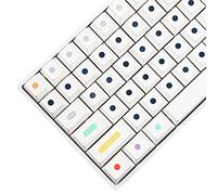 Cherry Profile Dots Unique Font Dye Sub Thick PBT Keycap for ANSI 104 TKL 61 96 84 68 GK64 MX Switches Keyboard (Dots)