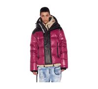 Cherry Puffer Jacket with Wool Blend - male - Dsquared2 - Winter Jackets - Multicolor - L - Jackets L