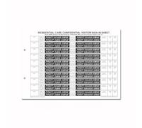 Cherry Residential Care Confidential Visitor Sign in Refill Pack A4 | 2-Part NCR Duplicate Sheets for GDPR-Compliant Record Keeping | 500 Sets Total | for Binder (Not Included) **10 Pack**