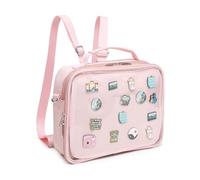 CHERRY SAUCE Dopamine Color Ita Bag Backpack Satchel Oxford Crossbody Messenger Shoulder Bag, 30-pink, 11.5 x 8 x 1 inches, 92 cubic inches, Tote Backpacks