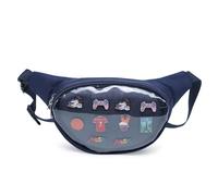 CHERRY SAUCE Ita Bag Belt Bag Shoulder Bag Fanny Pack Waist Pack for Travel Walking Running Hiking Cycling, Navy blue