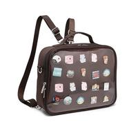 CHERRY SAUCE Ita Bag Multipurpose Backpack Oxford Cloth Shoulder Bag Messenger Shoulder Bags for Anime Display, 30, Brown