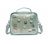 CHERRY SAUCE Ita Bag Multipurpose Backpack, Oxford Fabric, Shoulder Bag, Messenger Bag, Shoulder Bags for Anime Display, 30-green, 11.5 x 8 x 1 inches
