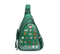 CHERRY SAUCE Oxford Ita Bag Kawaii Pin Display Chest Pack Single Shoulder Bag Sport Backpack Hiking Daypack