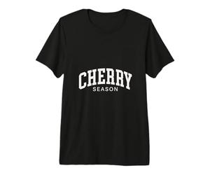Cherry Season Cute Summer Fruit Orchard Graphic Premium T-Shirt