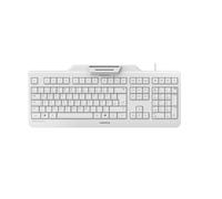 CHERRY SECURE BOARD 1.0 Corded Smartcard Keyboard, Light Grey, USB (QWERTY - UK)