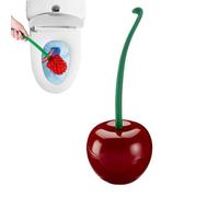 Cherry Shape Toilet Brush And Holder Set | Cherry Shaped Toilet Brush With Holder,Toilet Brush With Holder Bowl & Long Handle For Bathroom,Household Cleaning Tool