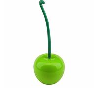 Cherry Shape Toilet Brush - Standing Toilet Brush Set - Compact Household Bathroom Green Apple Toilet Brush ( Black Brush )