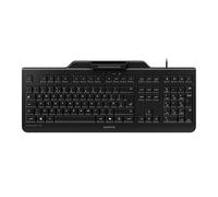 CHERRY Smart Board 1150, Wired Security Keyboard with Built-in Card Reader, UK Layout (QWERTY), Plug & Play (USB-A), Slim Design, Windows, MacOS-X & Linux, Black