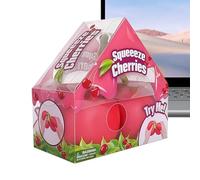 Cherry Squeeze Toys - Thermoplastic Rubber 14cm | Realistic Soft Cherry Stress Ball, Fun Sensory Toy | Anti Stress Relaxation Toy For Kids Teens Adults Office Classroom Home Study Commuting
