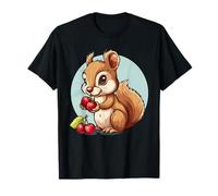 Cherry Squirrel Cute Squirrel Lover Cherry Fruit Animal Art T-Shirt