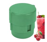 Cherry Stone Remover, Pitter for Several Cherries at the Same Time, for Coring, Handy Print Design for Fruit, Cherries, Grapes, Jam, Indoors, Outdoors, Picnics