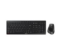 CHERRY Stream Desktop Comfort | Wireless Keyboard and Mouse Set | Ergonomic and Whisper Quiet