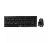 CHERRY STREAM DESKTOP COMFORT Wireless RF Wireless Scissor key switch QWERTY Black Mouse included