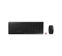 Cherry Stream Desktop Recharge USB Wireless Keyboard and Mouse Set UK Black