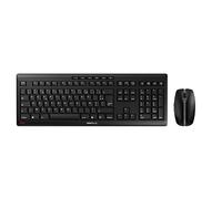 CHERRY STREAM DESKTOP RECHARGE, Wireless Desktop Set, French Layout (AZERTY), 2.4 GHz RF, Quiet Keystrokes, Rechargeable, Black