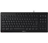 CHERRY STREAM KEYBOARD TKL, Wired Keyboard without Numeric Keypad, Czech/Slovak Layout (QWERTZ/QWERTY), Unique Typing Experience, Black