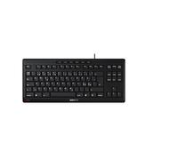 CHERRY STREAM KEYBOARD TKL, Wired Keyboard without Numeric Keypad, Pan-Nordic Layout (QWERTY), Quiet Keystrokes, Unique Typing Experience, Black