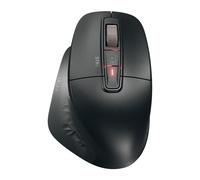 CHERRY STREAM MOUSE ULTIMATE, Ergonomic Multi Device Mouse for up to 4 Devices, Bluetooth, 2.4 GHz & Wired, Customisable Scroll Wheel, For Right-Handers, Black