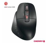 Cherry Stream Mouse Ultimate Wireless Ergonomic 7 Button 6000 Dpi Bluetooth 2.4Ghz Usb Proscroll Black Office Mouse