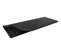 CHERRY STREAM PROTECT KEYBOARD WIRELESS, Wireless Keyboard with Removable Silicon Keyboard Protection, UK Layout (QWERTY), Flat Design, Disinfectable, Black