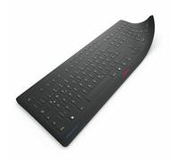 CHERRY STREAM PROTECT MEMBRANE, Hygienic Silicon Keyboard Protection, Disinfectable Membrane for all CHERRY STREAM Keyboards, German Layout (QWERTZ), Black