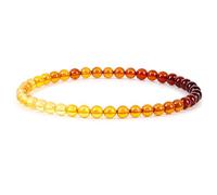 Cherry Tree Collection Gemstone Beaded Bracelets For Women and Men - Promotes Protection, Courage, Focus, Balance & Luck - Available in S, M, L with 4mm Round Beads, L, Stone, Agate