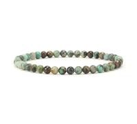 Cherry Tree Collection - Small, Medium, Large Sizes - Gemstone Beaded Bracelets For Women and Men - 4mm Round Beads, L, Stone, Agate