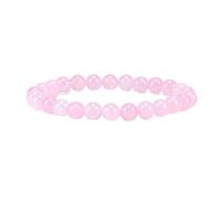 Cherry Tree Collection - Small, Medium, Large Sizes - Gemstone Beaded Bracelets For Women and Men - 6mm Round Beads, S, Stone, Quartz