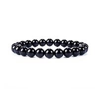Cherry Tree Collection - Small, Medium, Large Sizes - Gemstone Beaded Bracelets For Women and Men - 8mm Round Beads, L, Stone, Tourmaline