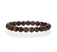 Cherry Tree Collection | Small, Medium, Large Sizes | Gemstone Beaded Stretch Bracelet | 8mm Round Beads, M, Stone, pietersite