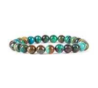 Cherry Tree Collection - Small, Medium, Large Sizes - Gemstone Beaded Bracelets For Women and Men - 8mm Round Beads, S, Stone, chrysocolla