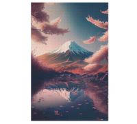 Cherry Tree Japan Art 1000 Piece Wooden Jigsaw Puzzles for Adults Puzzle Learning Educational Toys Family Games for Kids Jigsaws 78×53cm