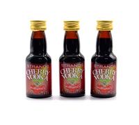 Cherry Vodka Style Flavour 3x25ml - Alcohol-Free Essence | Flavouring for Vodka and Spirits | Cherry Aroma Extract for Cocktails and Liqueurs | Makes 2.25L