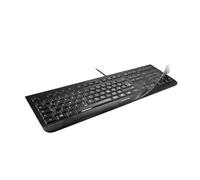 CHERRY WetEx, Flexible Keyboard Protection Film for CHERRY KC 1000, DC 2000, DW 3000, ISO-Layout, Protection against Soiling from Liquids, Dust, Debris