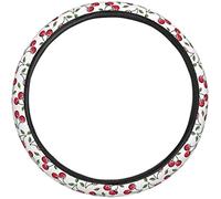 Cherry White Steering Wheel Covers Anti Slip Elasticity Car Accessories Steering Wheel Protector Universal 15 Inch Universal Steering Wheel Cover